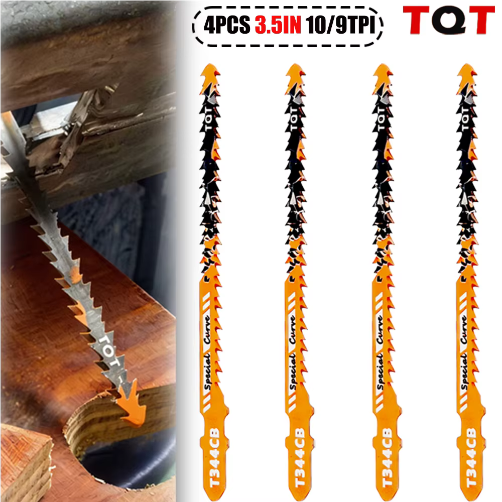 Lames de scie sauteuse double face 10/8Tpi T344Cb pour une coupe courbe efficace