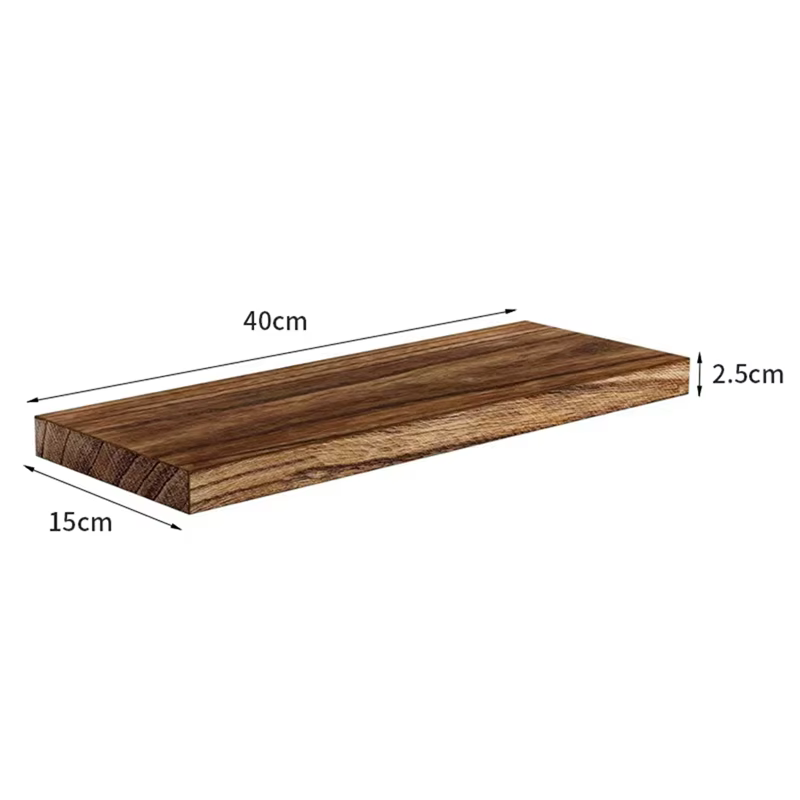 AFOURT-Étagère murale en bois pour balcon, salle de bain et salon-cloison peu encombrante et rangement décoratif