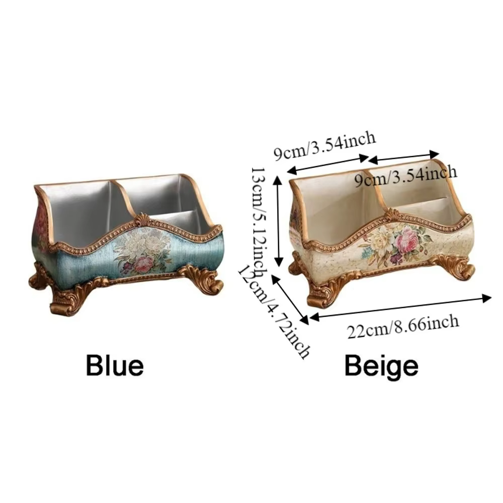 Boîte de rangement en résine de style européen