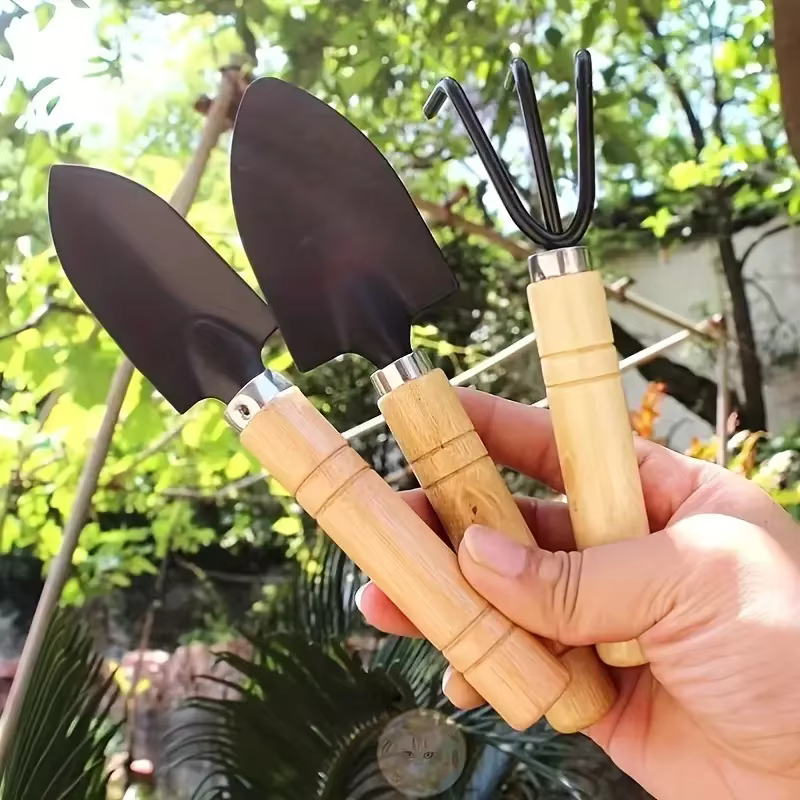 Ensemble d'outils de jardinage avec truelle et pelle