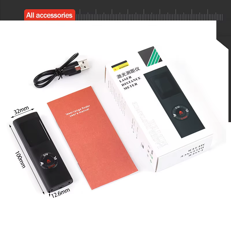 XMSJ – Mini distancemètre Laser 40M 60M, mesure télémètre infrarouge Portable Rechargeable par USB