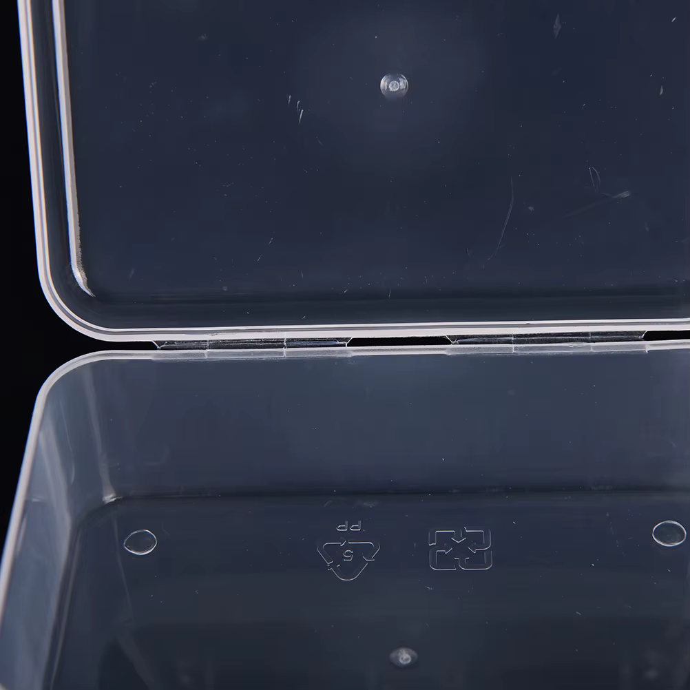 Boîte de rangement en plastique Transparent avec couvercle