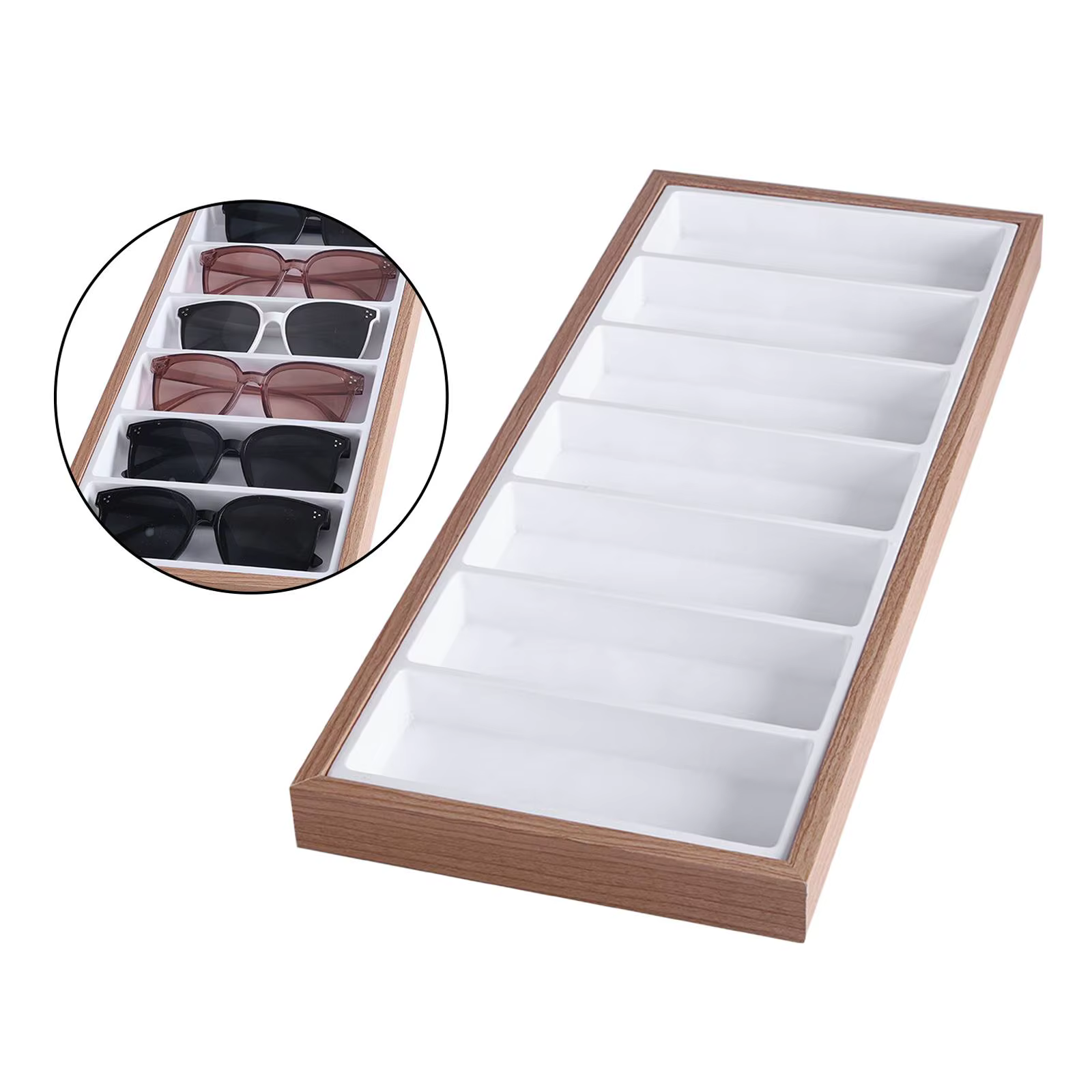 Boîte de rangement pour lunettes de soleil
