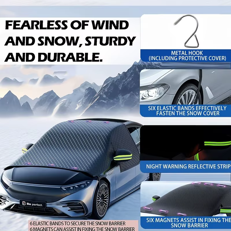 Housse de protection contre la neige Automobile pour pare-brise avant
