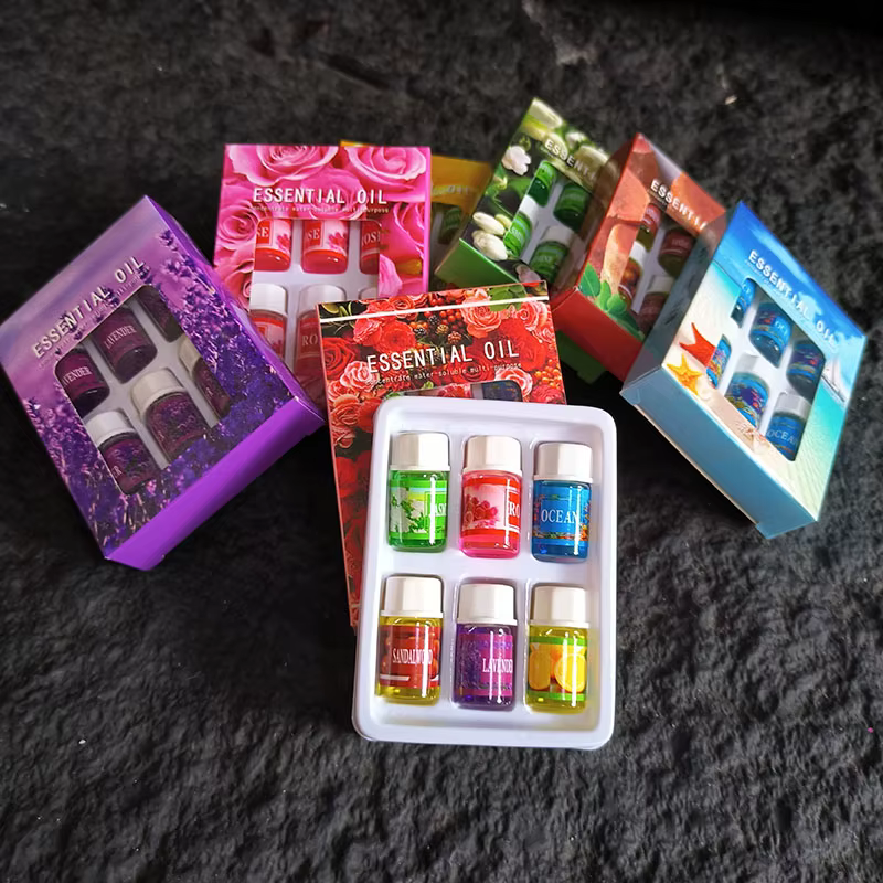 6/12 Boîtes de 3 ml d'huiles essentielles naturelles hydrosolubles aromatiques pures à base de plantes