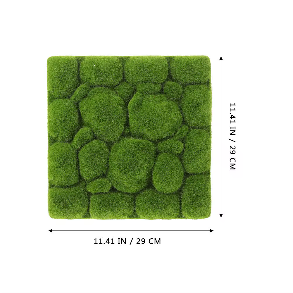 Lot de 3 panneaux muraux décoratifs en mousse artificielle DIY pour la décoration de la maison