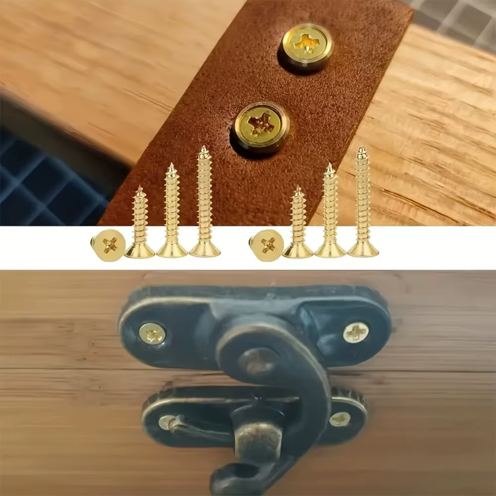 Ensemble de vis autotaraudeuses dorées M2/M2.5 de 800 pièces