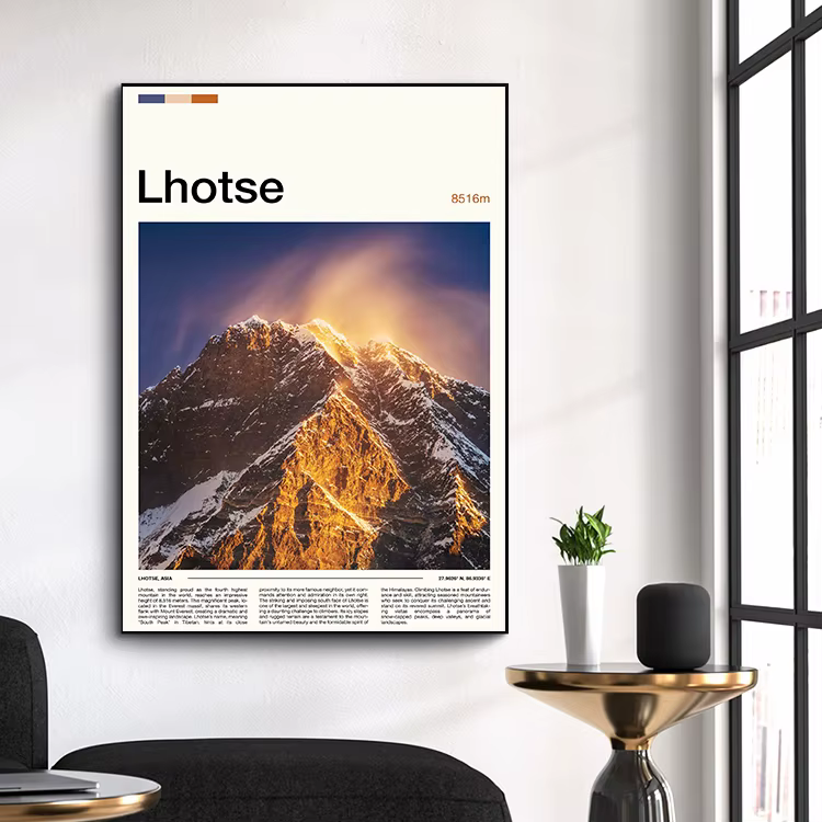 Affiches de la gamme de montagnes célèbres Kilimanjaro