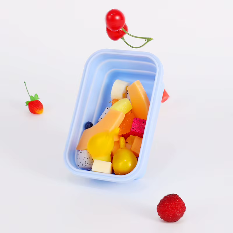Boîte à déjeuner pliante en Silicone
