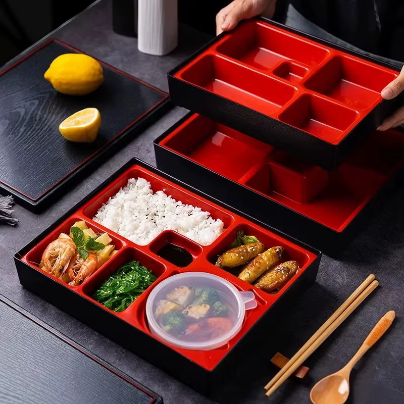 Boîte de rangement des aliments, plateau de rangement divisé pour dîner, compartiment, boîte à déjeuner d'affaires, plateau à déjeuner pour travailleurs, récipient alimentaire Portable
