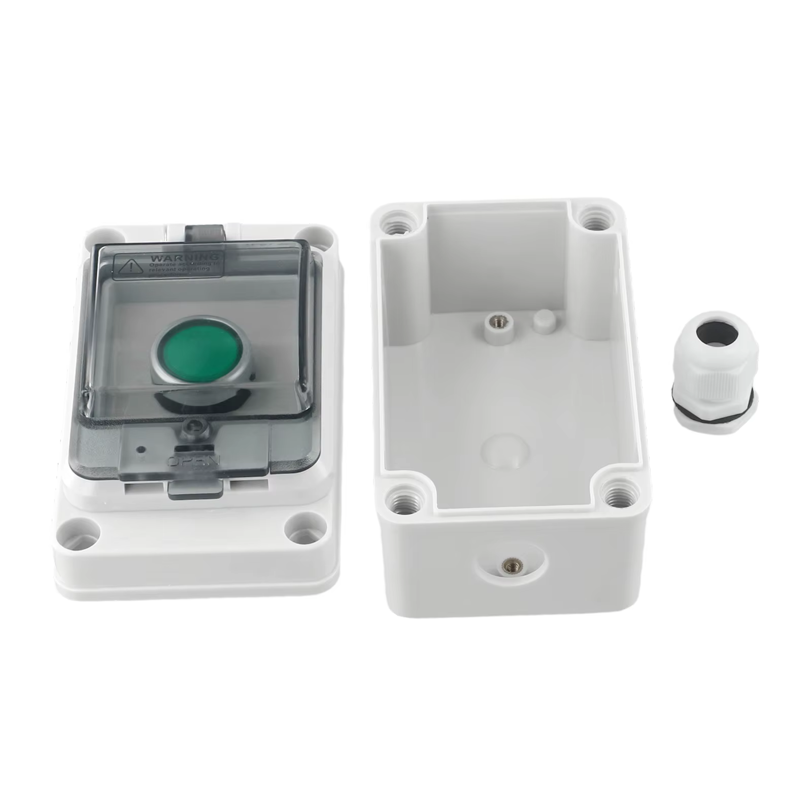 Boîtier de commande extérieur IP66 à bouton-poussoir