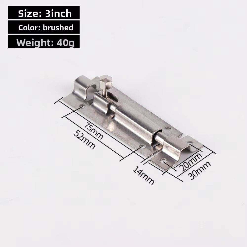 Loquet de serrure de porte en alliage d'aluminium