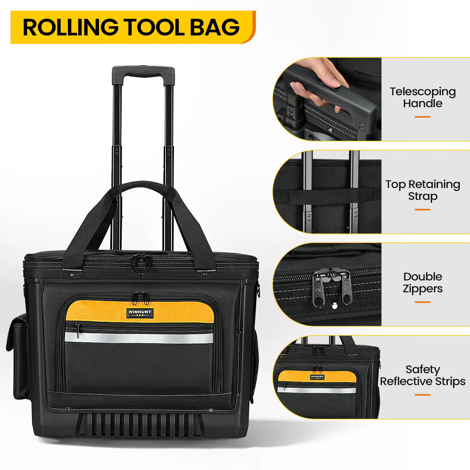 Sac à outils roulant, sac à outils avec roulettes