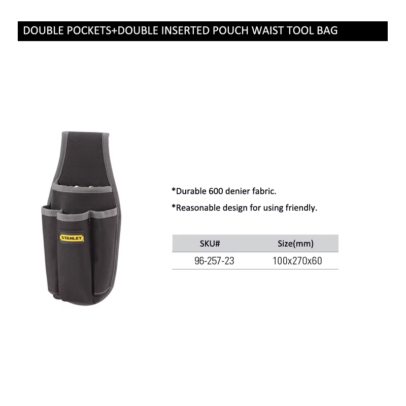 Stanley 1 pièce petit sac à outils hanche portable gadget pochette matériel poche jardin travail