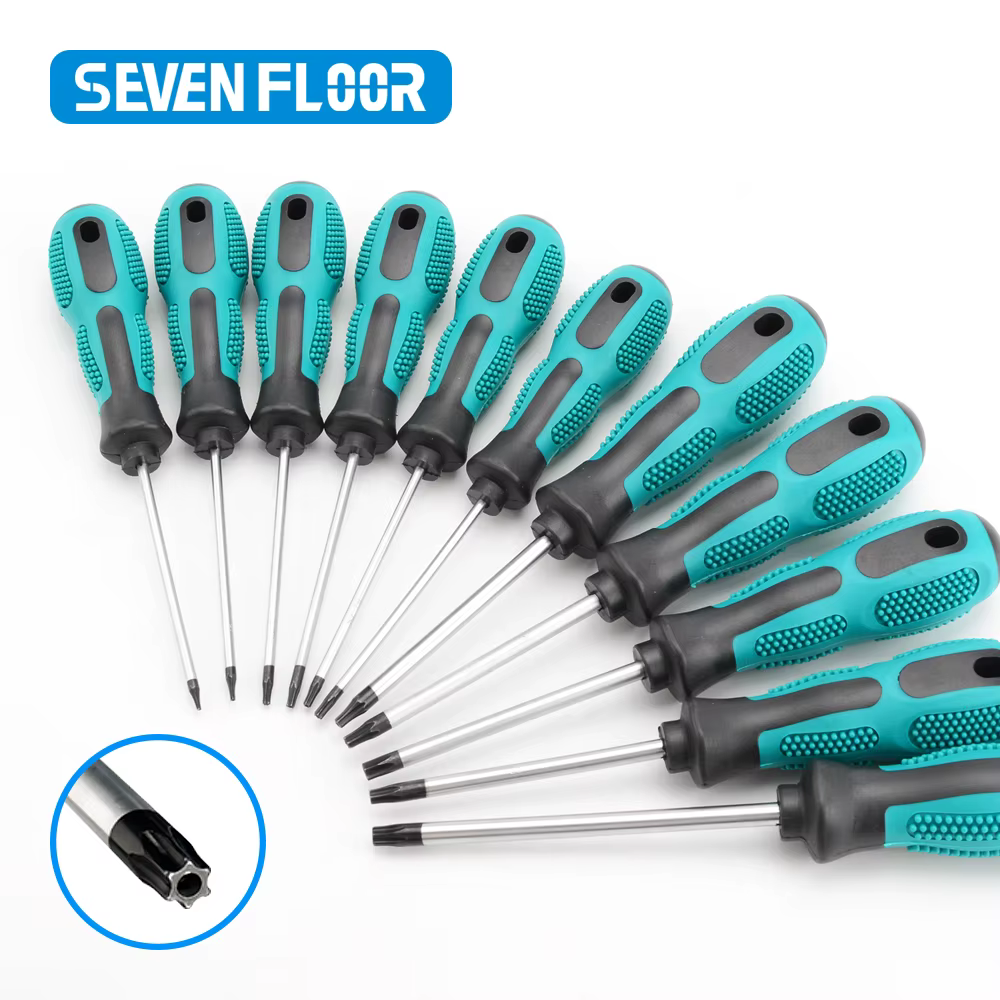 Kit de tournevis magnétiques Torx de précision 1 pièce T5 T6 T7 T8 T9 T10 T15 T20 T25 T27 T30 – Outil manuel d'entretien pour contrôleur de sécurité