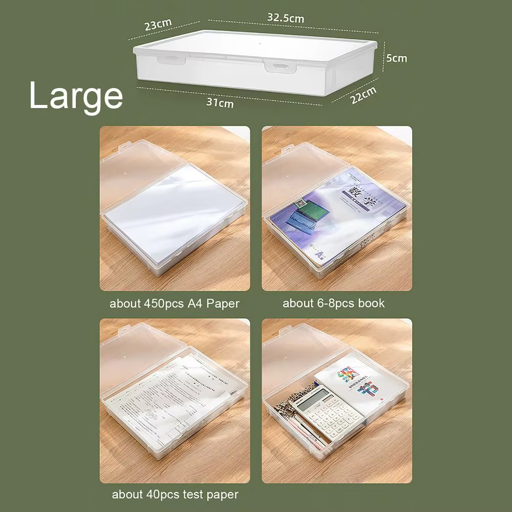 Boîte de rangement de documents anti-poussière