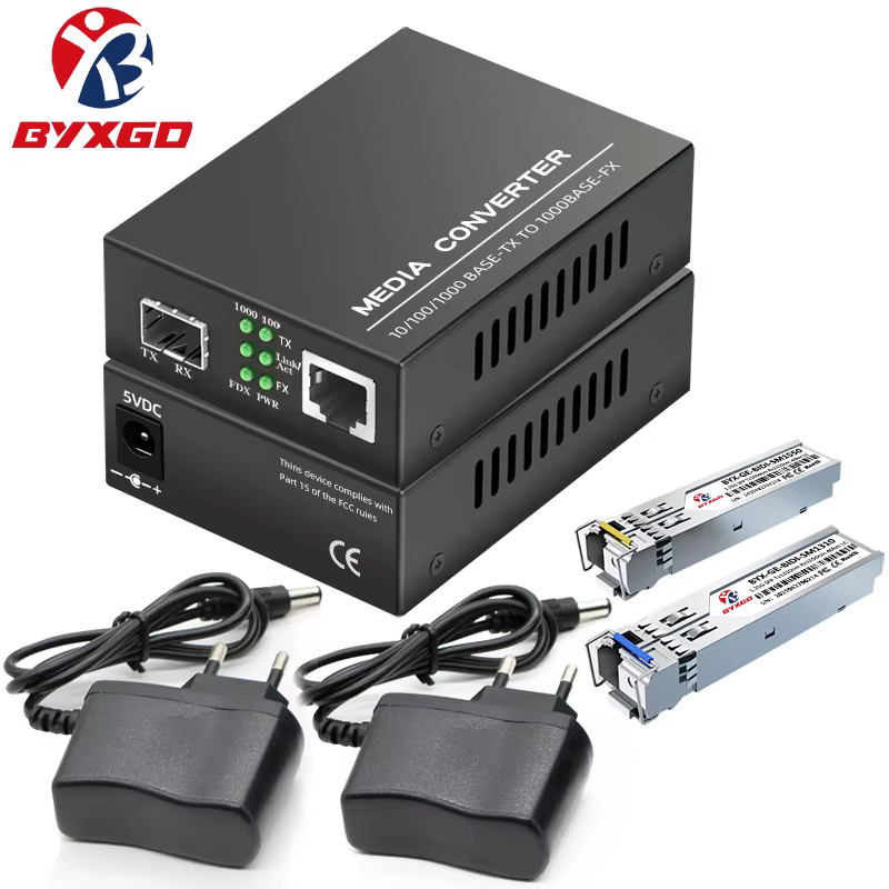 Convertisseur de média SFP BIDI duplex BYXGD Gigabit à fibre optique