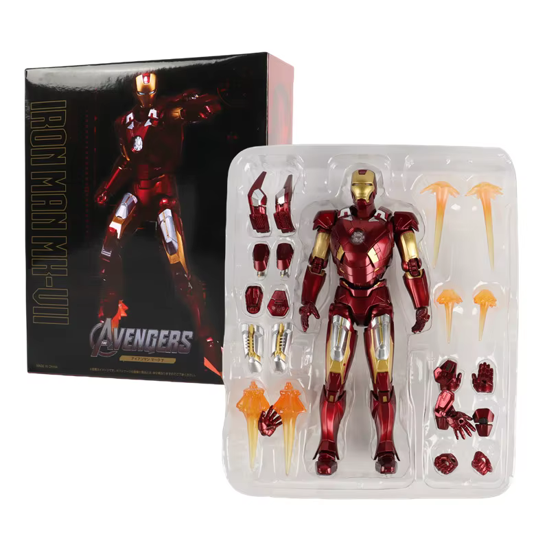 Iron Man MK85 MK50 MK20 MK5 MK7, modèle de figurine d'action, jouets à collectionner, cadeau d'anniversaire pour enfants