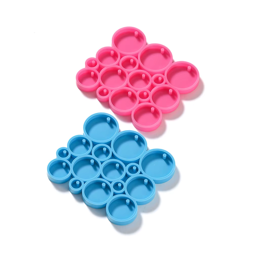 Porte-clés rond en Silicone