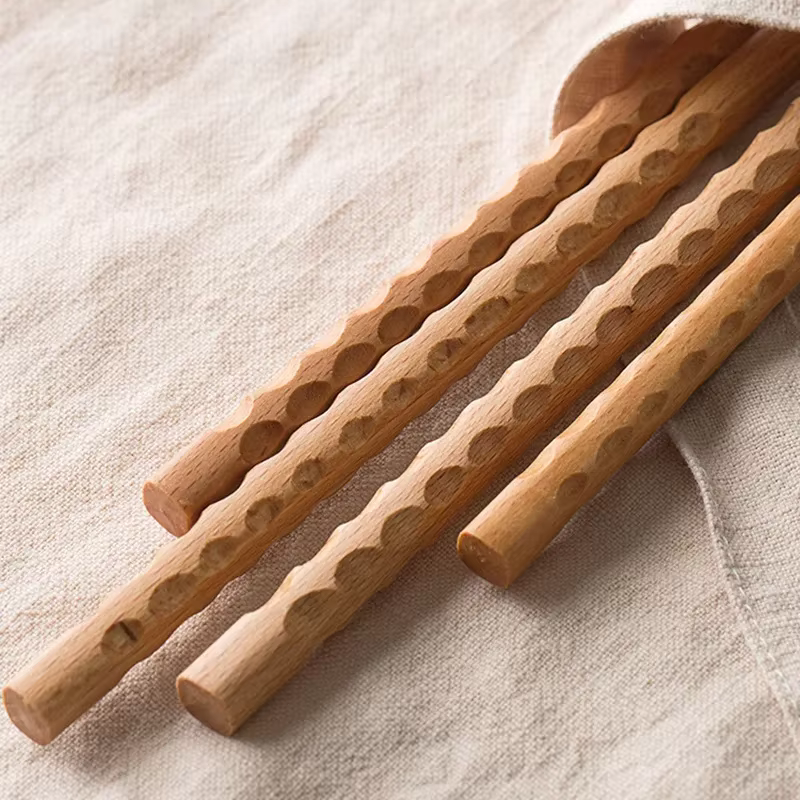 Baguettes longues en bois de style chinois