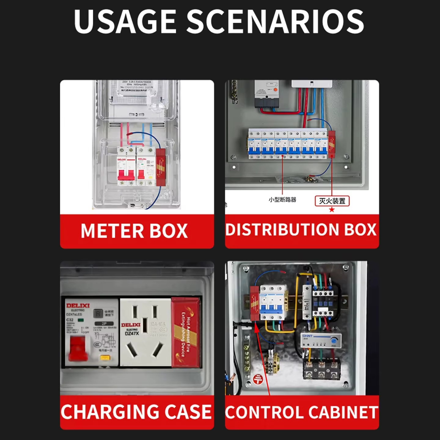 Boîtier/Armoire de distribution anti-pollution à fixation sur rail DIN