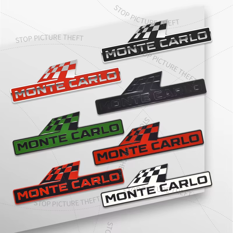Autocollant de coffre de pare-chocs arrière de voiture, insigne de calandre, logo 3D en métal, Monte Carlo Race Feel, Skoda Kamiq Superb Fabia Yinous Rine, 1PC