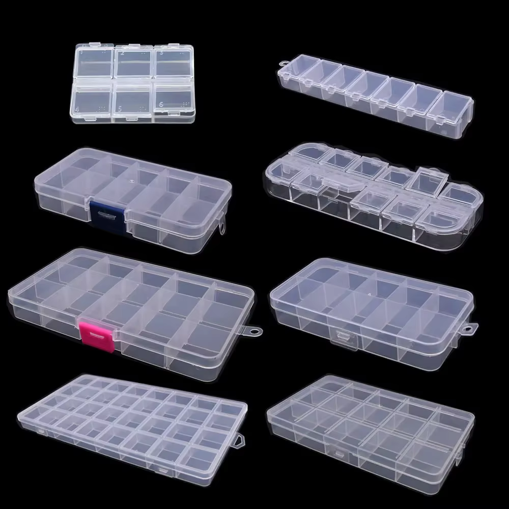 Boîte de rangement en plastique 6-32 compartiments