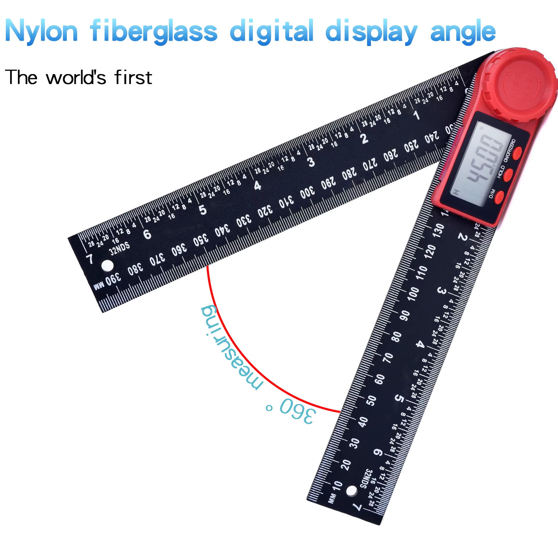 Règle de recherche d'angle numérique 200mm 8 ''