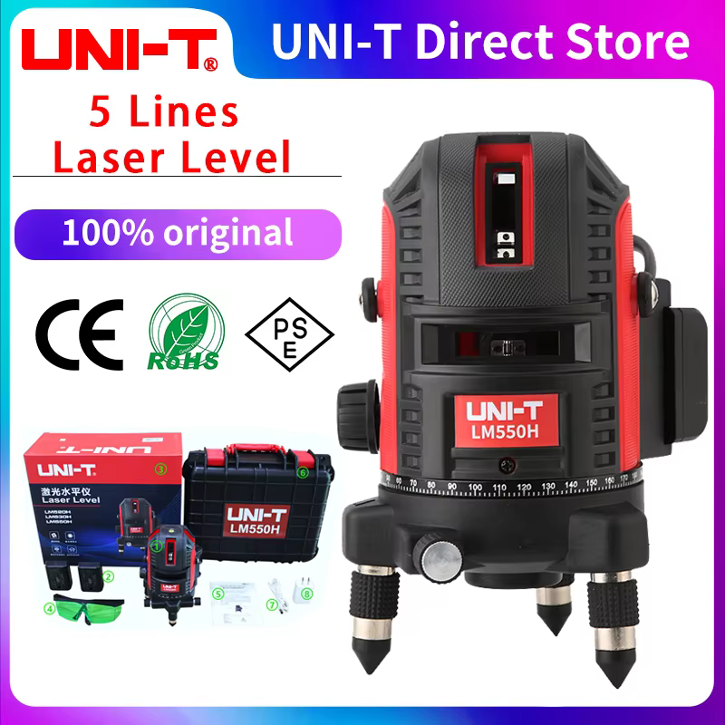 T LMcape H 16 12 lignes niveau laser tactile type haute luminosité faisceau vert auto-tombant