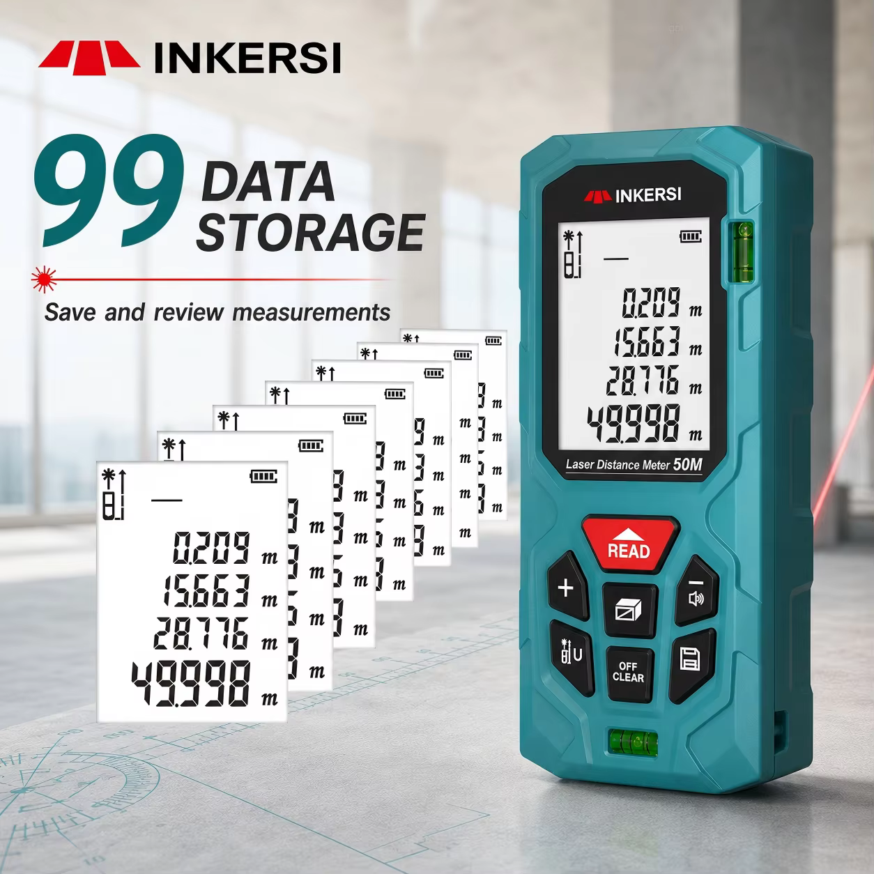 Télémètre laser INKERSI jusqu'à 120 m