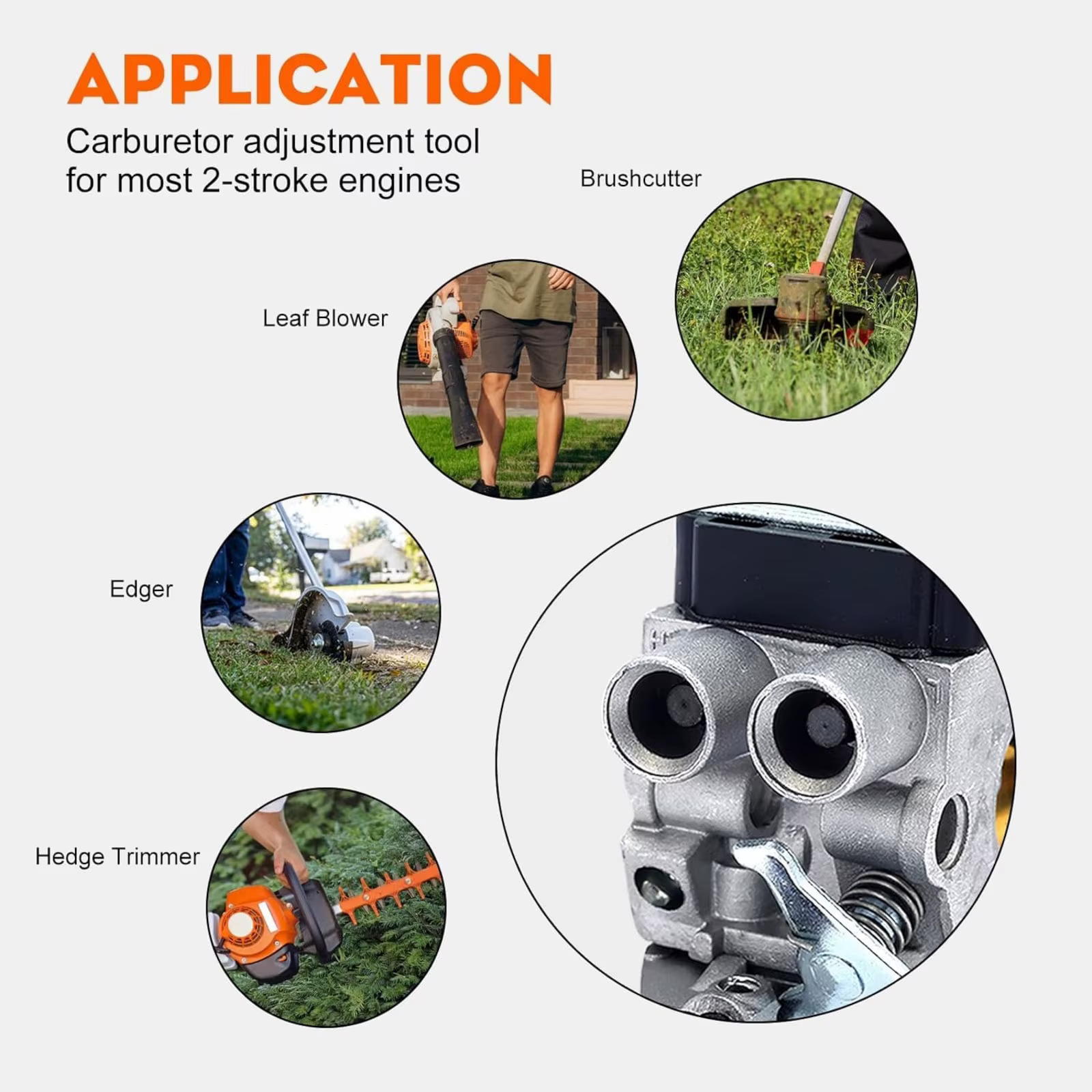 Outil de réglage du carburateur à vis hexagonale 59108902307 pour tondeuse à gazon Stihl