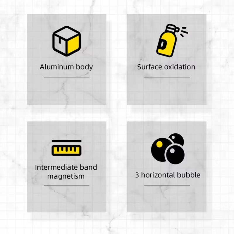 Règle de niveau à bulle magnétique puissant de haute précision