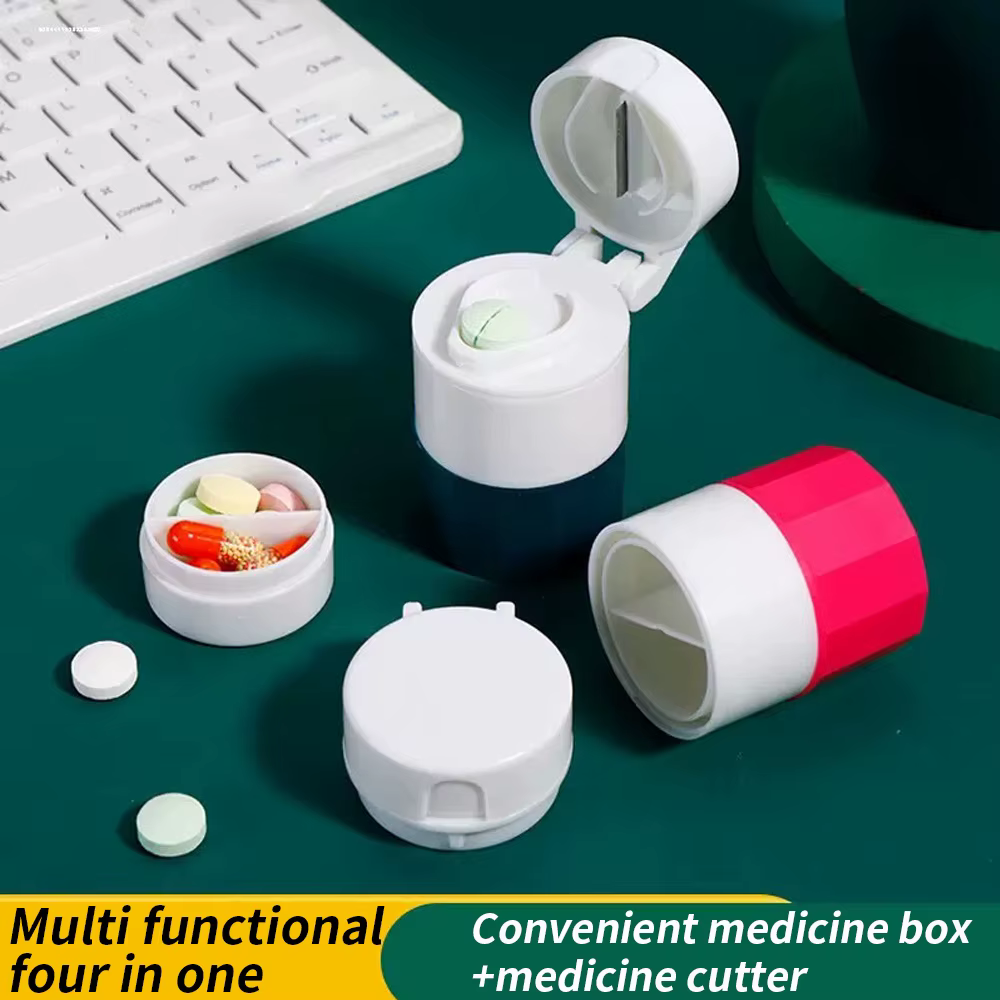 Boîte à médicaments multifonctionnelle 4 en 1 : conteneur de stockage
