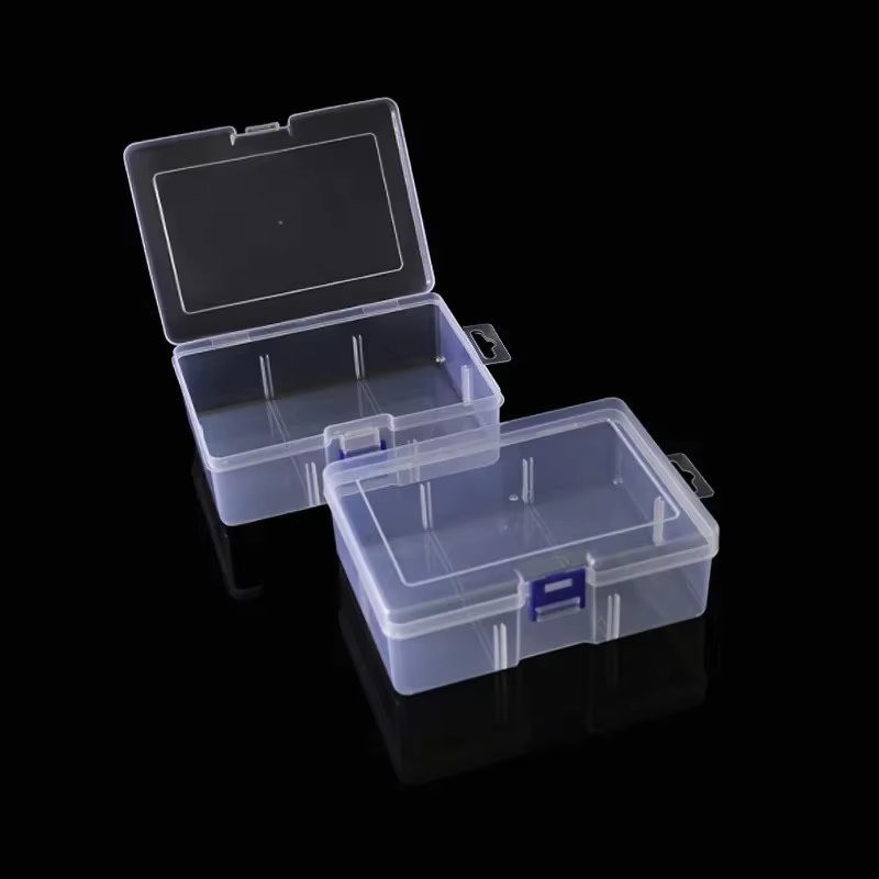 Boîte en plastique transparente rectangulaire pour embouts de tournevis