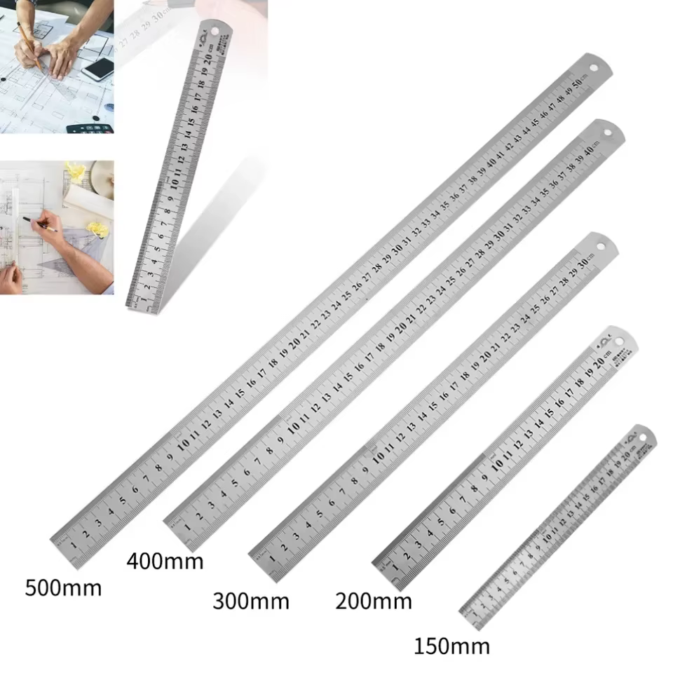 Règle droite en acier inoxydable
