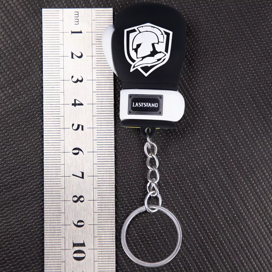Mini gants de boxe porte-clés poinçon sac de sable pendentif Muay thai coup de pied MMA gant Taekwondo cible