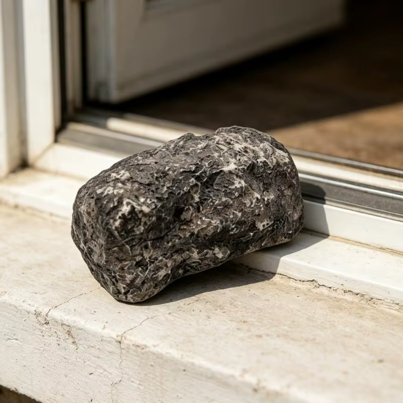 Boîte à clés en fausse roche 6 pouces