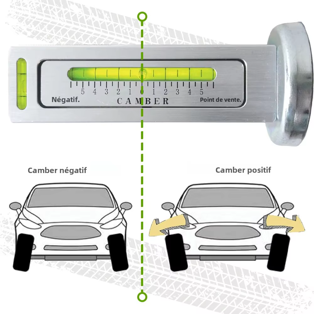 Niveau magnétique de positionnement automobile à 4 roues