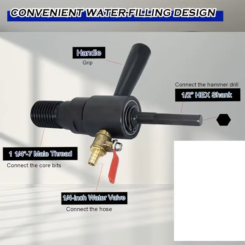 Adaptateur d'injection d'eau pour marteau électrique SDS PLUS