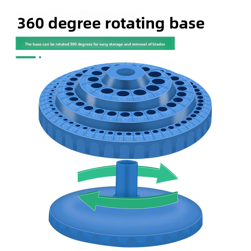 Boîte de rangement rotative pour forets