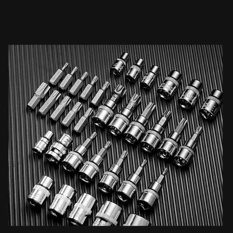 Jeu de 34 embouts Torx et douilles E-Torx