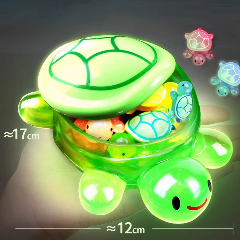 Boîte de rangement de tortue lumineuse