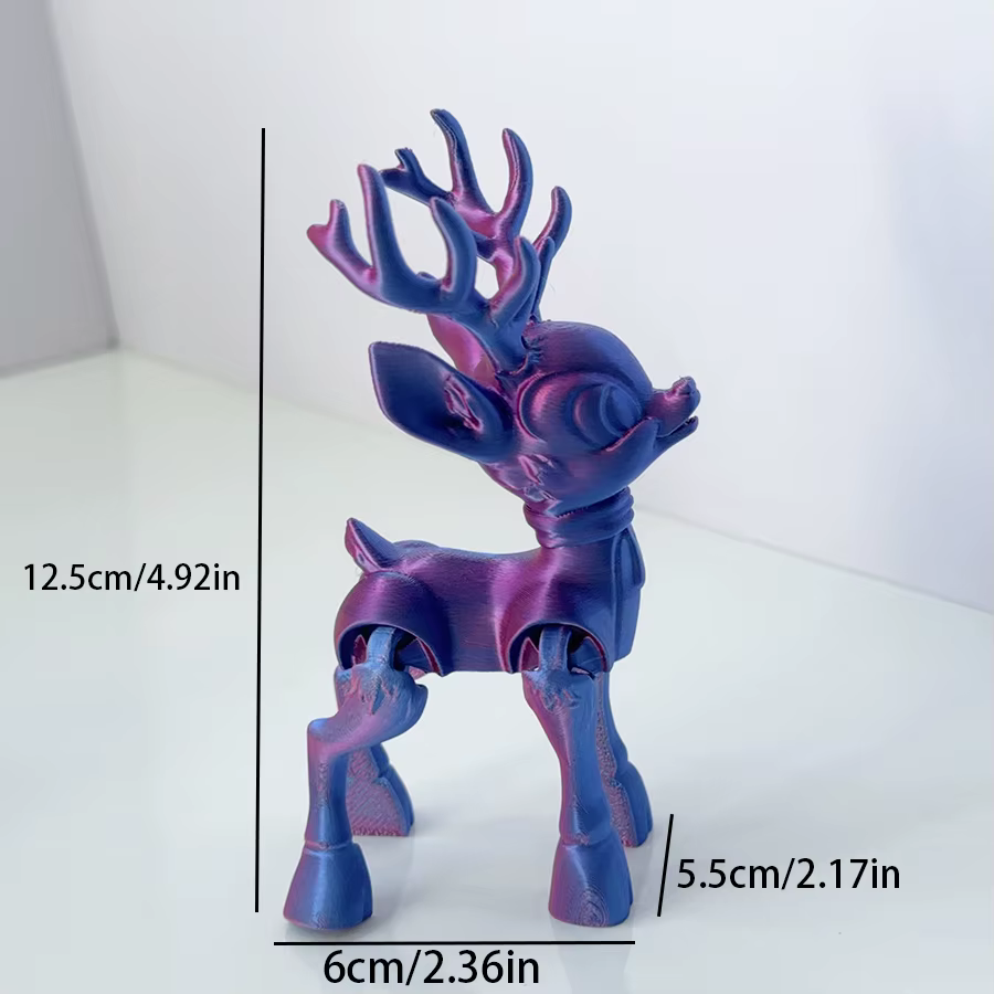 Modèle de renne mignon imprimé en 3d