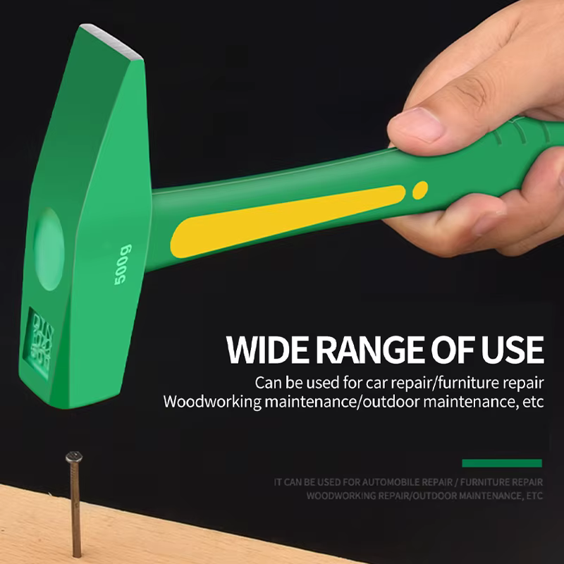 PerSCH-Marteau de Construction Antichoc à Tête Plate en Plastique Enveloppé