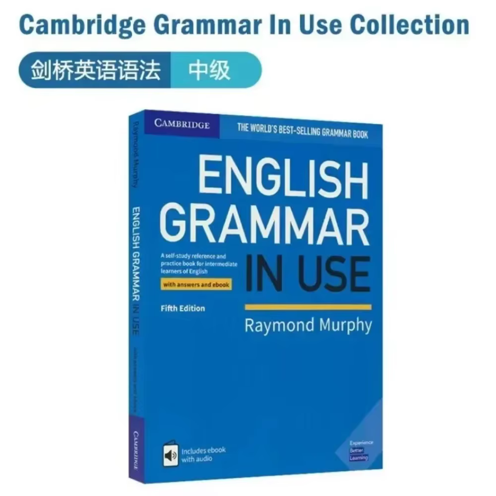 Grammaire anglaise élémentaire de Cambridge, grammaticaletude anglaise essentielle avancée, livre professionnel de préparation aux tests d'anglais