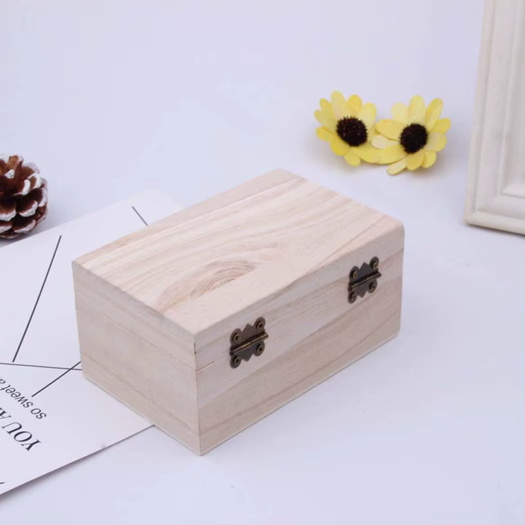 Boîte de rangement en bois S/M/L