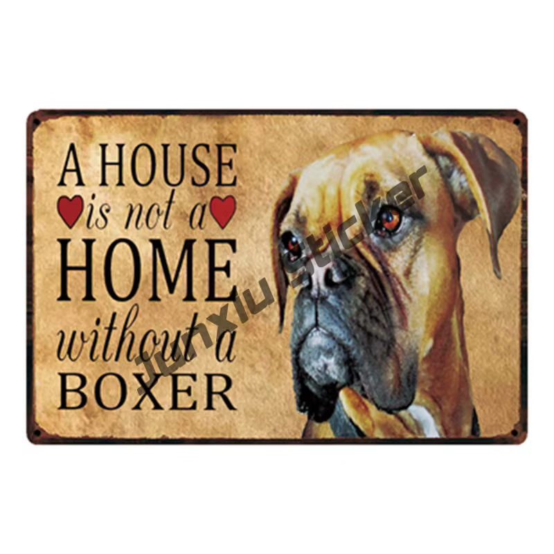 Dessin animé animaux décalcomanies Boxer chien voiture décalcomanie