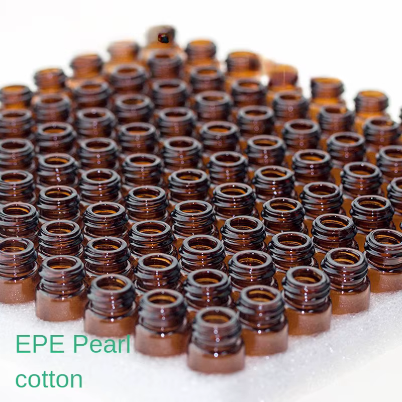Boîte cadeau pour bouteilles d'huiles essentielles, 100 pièces, bouteille en verre brun de 3ml avec trou de régulation - Convient pour les voyages et le stockage