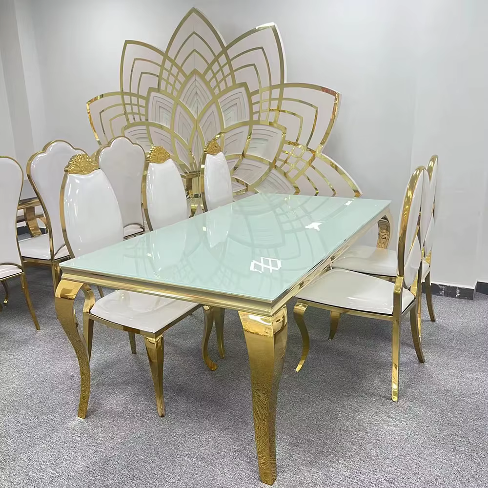 Table courbe acrylique au Design créatif
