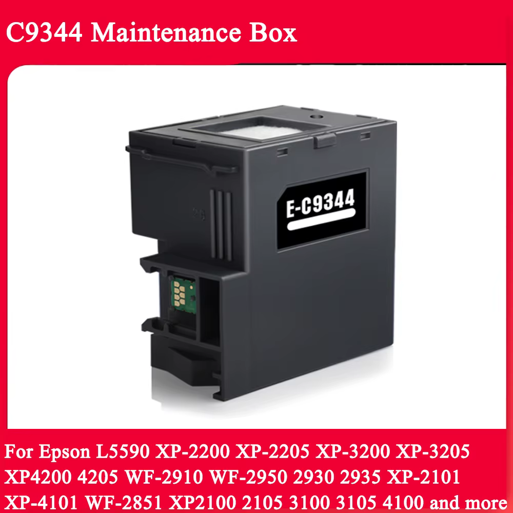 Boîte de maintenance C9344 pour imprimantes Epson L5590 XP-2200 XP2205 XP-3200 3205 4200 4205 2101 L3550 WF-2910 WF-2950 2930 2935